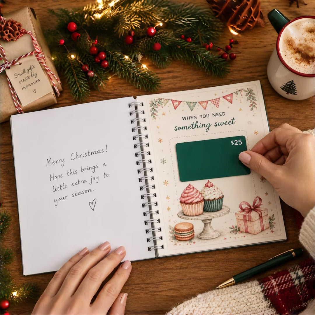 Personalized Christmas Gift Card Book | Custom Cover