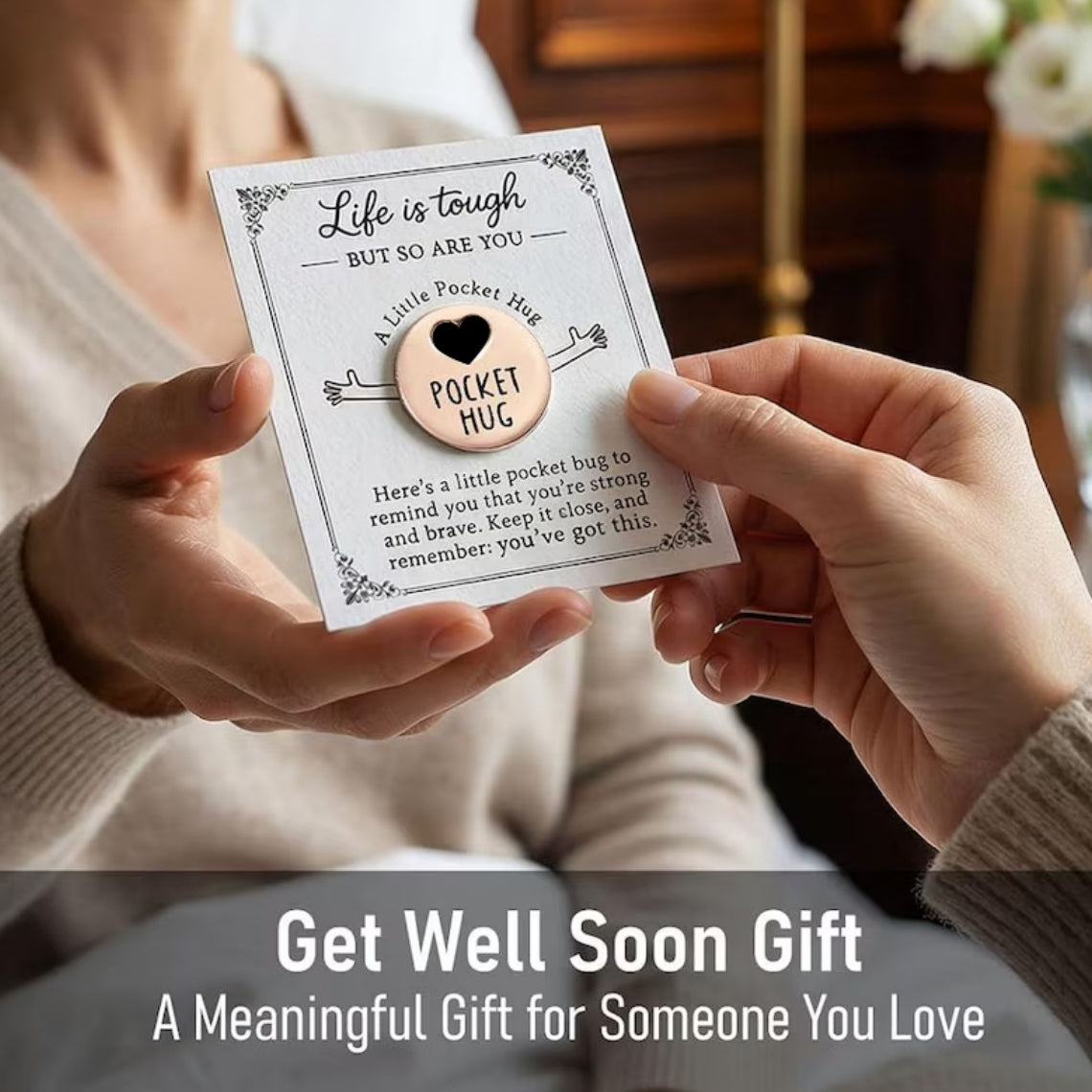 Personalized Pocket Hug Token | Custom Message Gift