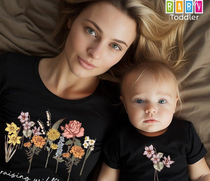 Mama and Baby Matching Shirts – Raising Wildflowers Mommy & Me Tee