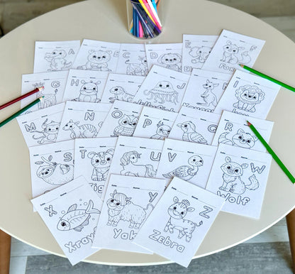 Personalized Baby’s First ABC Coloring Book Keepsake Activity