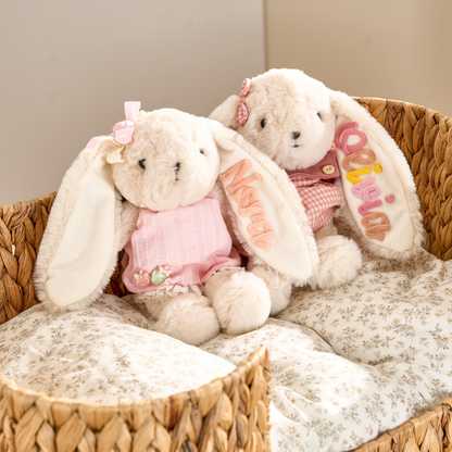 Personalized Easter Bunny Plush | Embroidered Name Toy