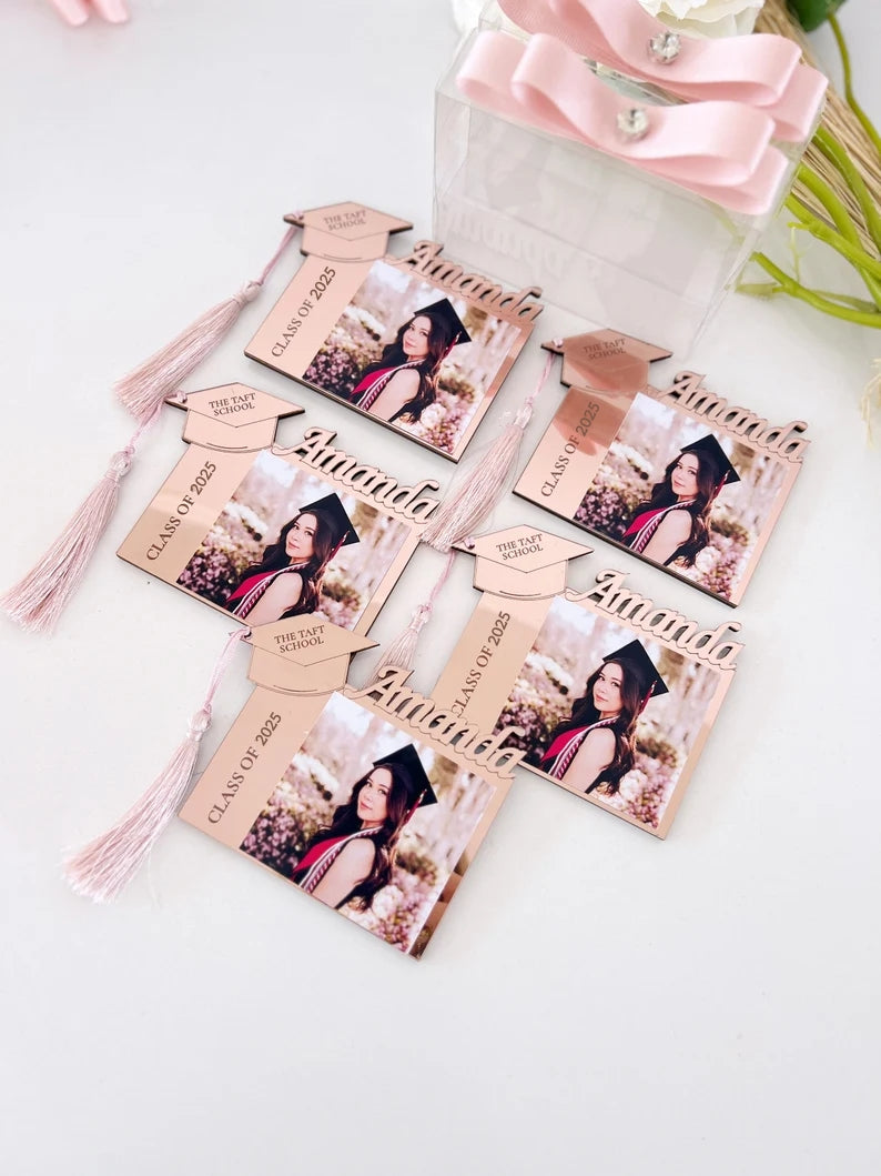 Class of 2025 Graduation Photo Frame Magnet – Custom Gift