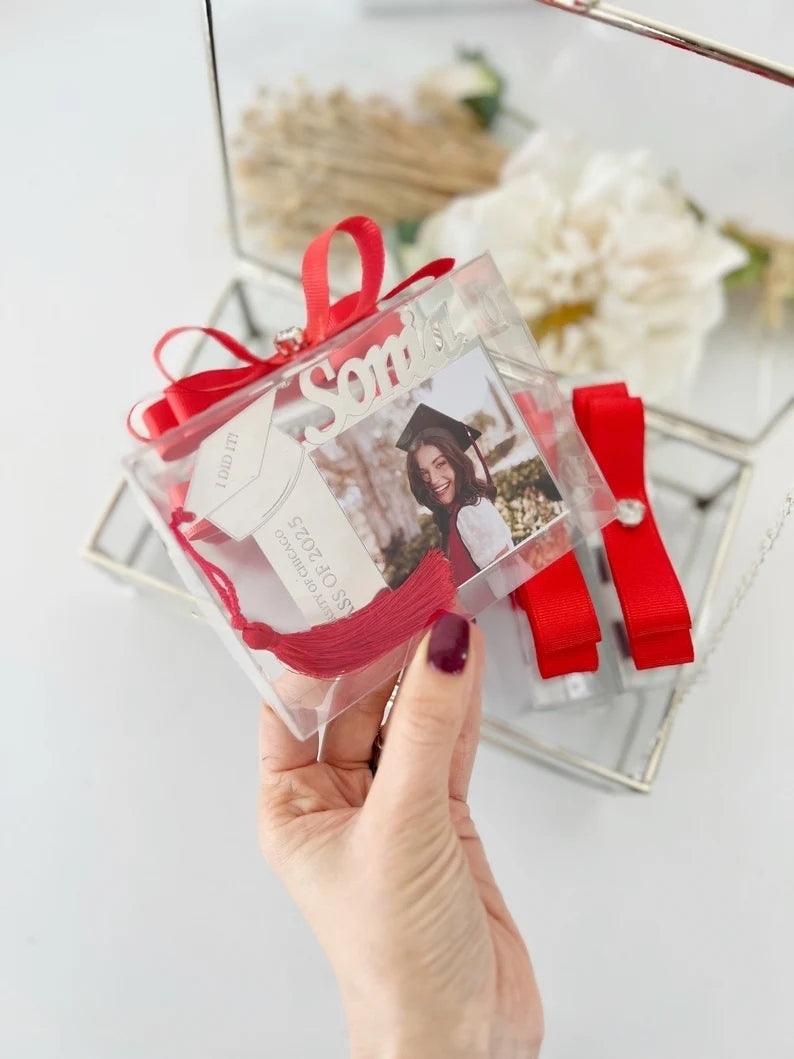 Class of 2025 Graduation Photo Frame Magnet – Custom Gift