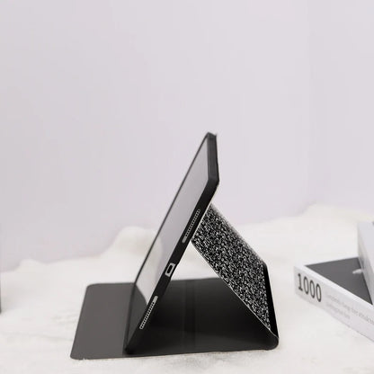 Étui de composition noir pour iPad pour Apple iPad 9,7" 10,2" 10,5" 11 pouces iPad Air 6 5 4 iPad Mini 7/6/5 iPad Pro 2022 2021 2020 iPad 10/9/8