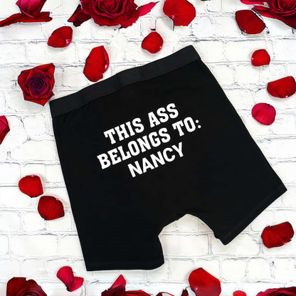 Personalized Valentine Boxer Briefs for Him – Custom Underwear Gift