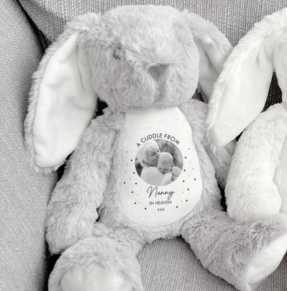 Personalized Memorial Soft Toy with Photo | A Cuddle From Heaven