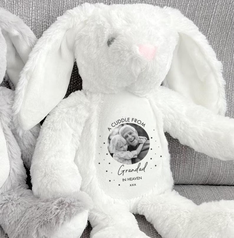 Personalized Memorial Soft Toy with Photo | A Cuddle From Heaven