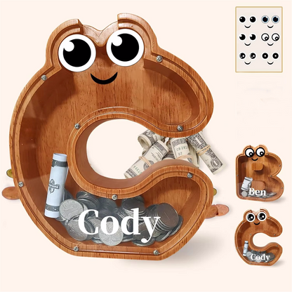 Sparschwein aus Holz, Spardose aus Holz, Sparschwein als Geschenk für Kinder, Weihnachts- und Geburtstagsgeschenk, Heimdekoration. 