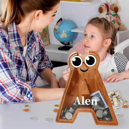 Sparschwein aus Holz, Spardose aus Holz, Sparschwein als Geschenk für Kinder, Weihnachts- und Geburtstagsgeschenk, Heimdekoration. 
