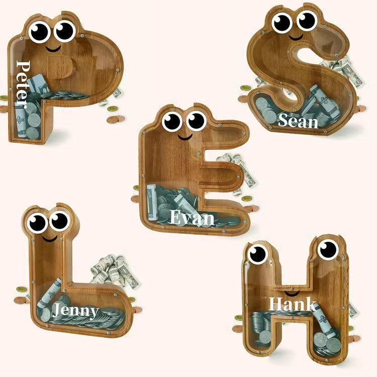 Sparschwein aus Holz, Spardose aus Holz, Sparschwein als Geschenk für Kinder, Weihnachts- und Geburtstagsgeschenk, Heimdekoration. 