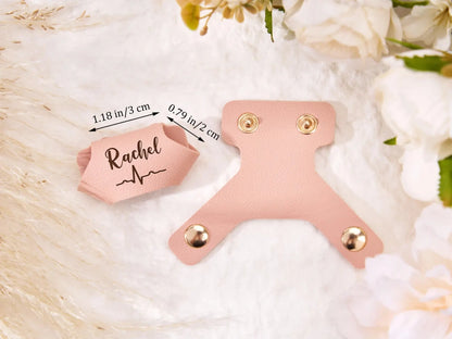 Personalized Leather Stethoscope Tag – Custom Gift for Nurses & Doctors"🩺