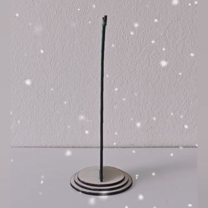 Personalized Cat on Christmas Tree Wooden Stand– Name & Year, 3D Layered Decor