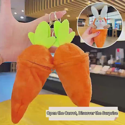 Personalized Soft Bunny Rabbit Carrot Plush Toy - Easter Basket Stuffer for Kids