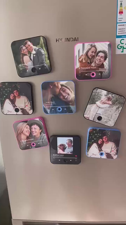 Custom Music Photo Magnet – Bluetooth/MP3 Plaque Gift
