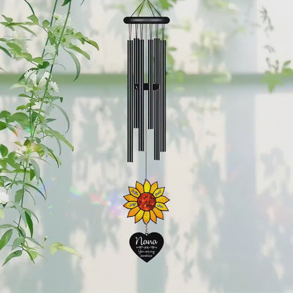 Personalized Nana Sunflower Wind Chime – Custom Grandma Gift
