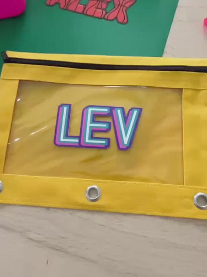 Personalized Pencil Boxes, Pouches & Folders – Back to School Set
