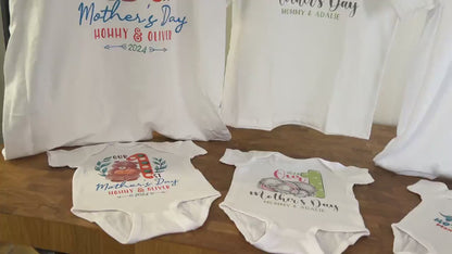 Our First Mother's Day Matching Shirt | Custom Mom & Baby Outfit
