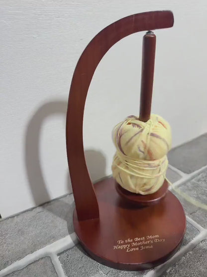 Custom Magnetic Yarn Ball Holder | Rotating Yarn Feeder for Knitters