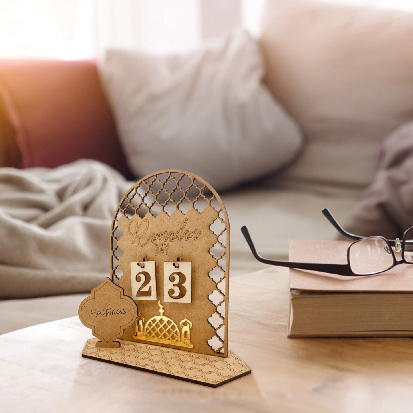 DIY Wooden Ramadan Countdown Calendar – Rustic Decor for Ramadan & Eid