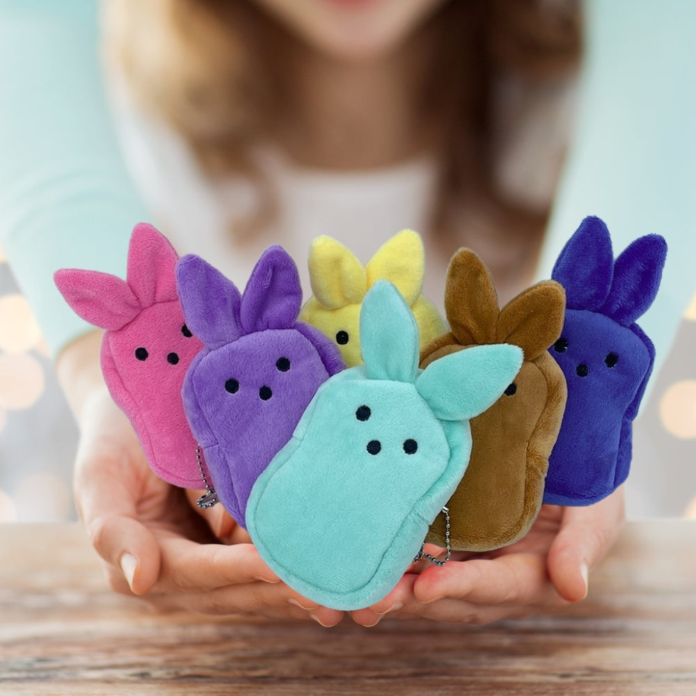 Osterhasen-Geldbörse aus Plüsch – Entzückendes Geschenk für Kinder und Rucksackanhänger